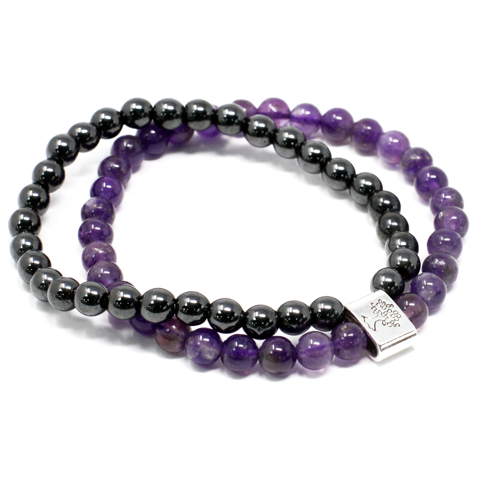 Amethyst Magnetic Gemstone Bracelet 