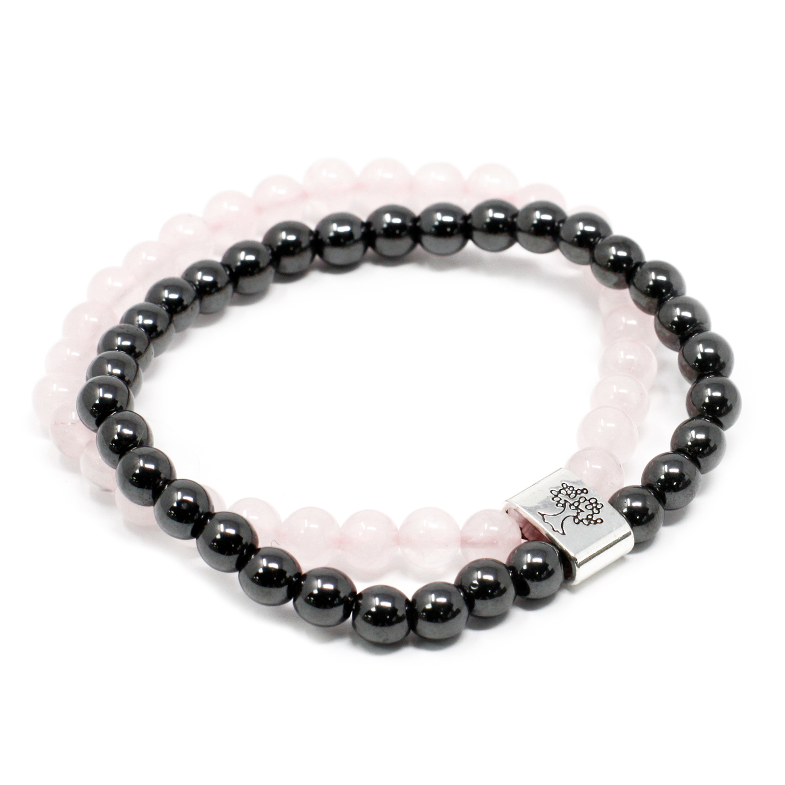 Magnetic Gemstone Bracelet - Rose Quartz 