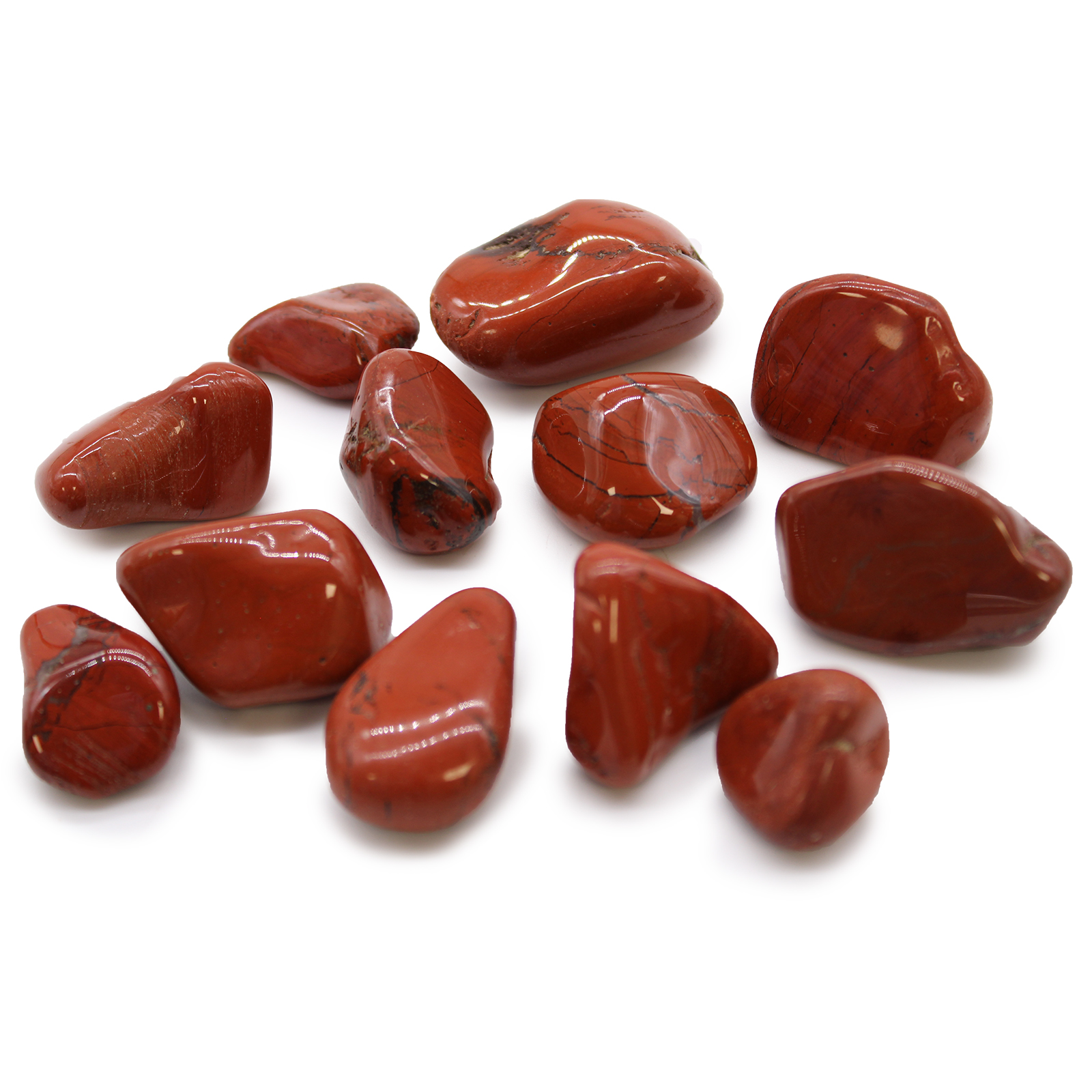 Medium Tumble Stones - Jasper - Red