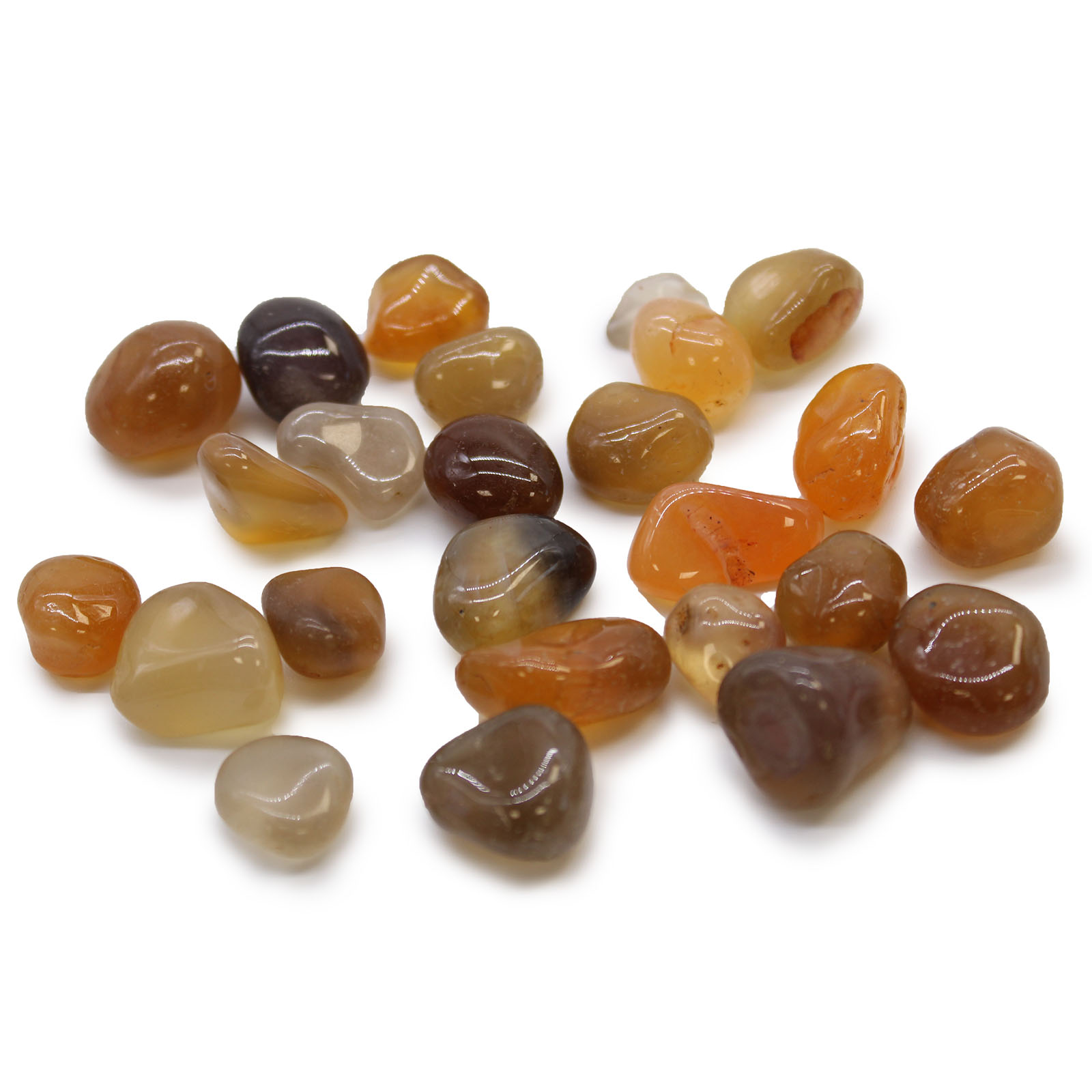 Small Tumble Stones - Carnelian Agate - Mozambique