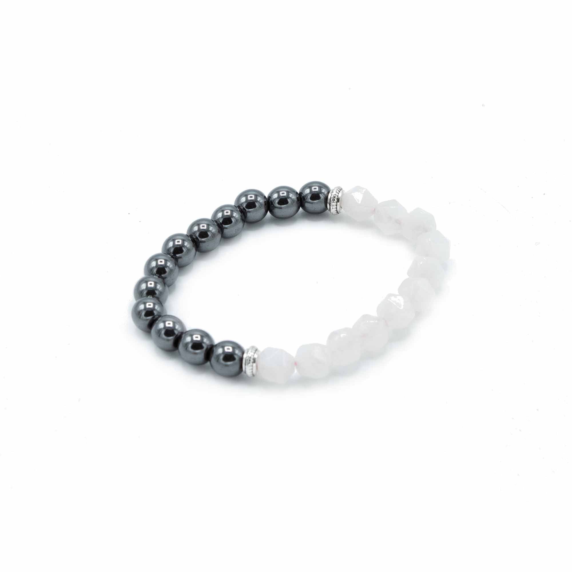 Faceted Gemstone Bracelet - Magnetic Quartz