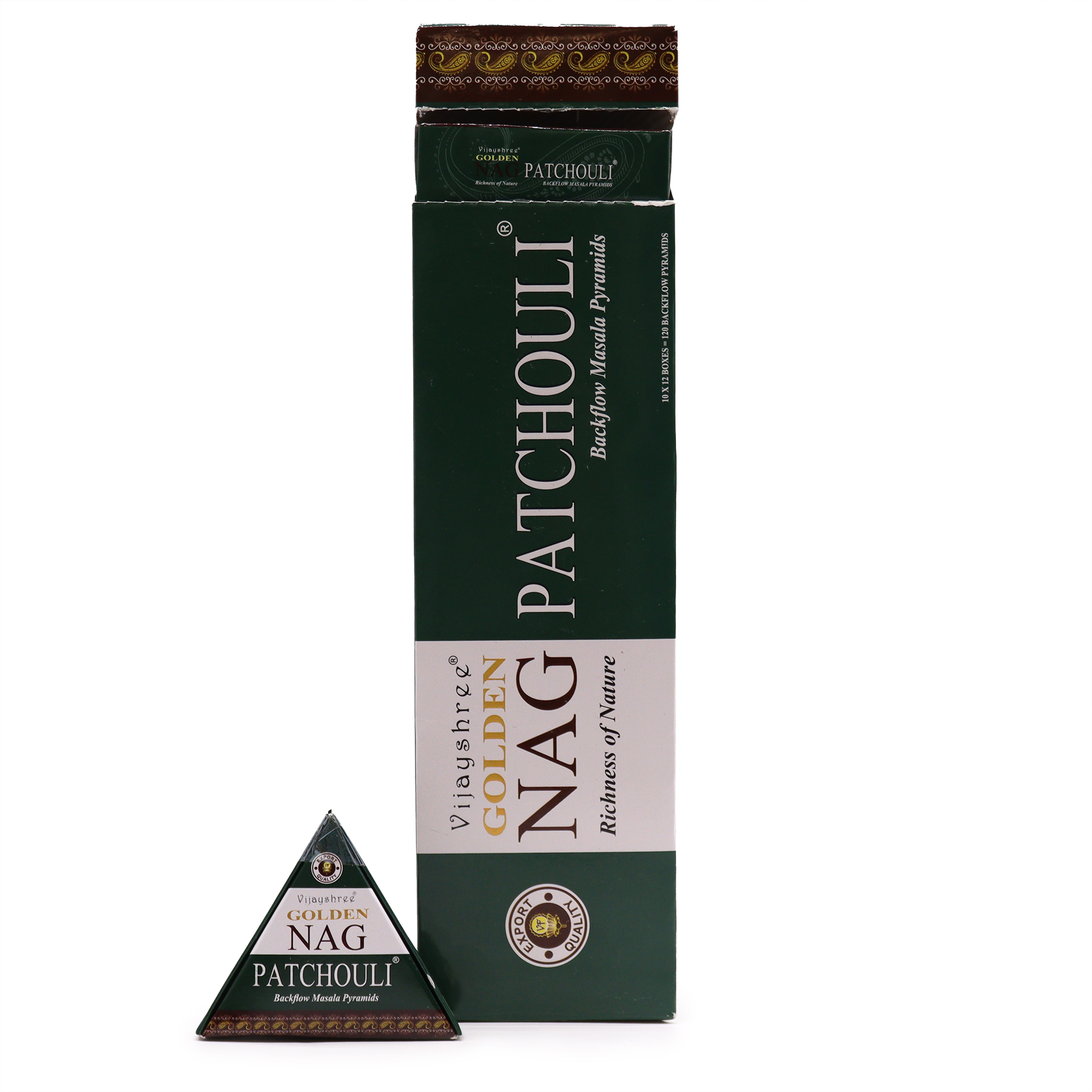 JGN - Patchouli Backflow Incense Cones