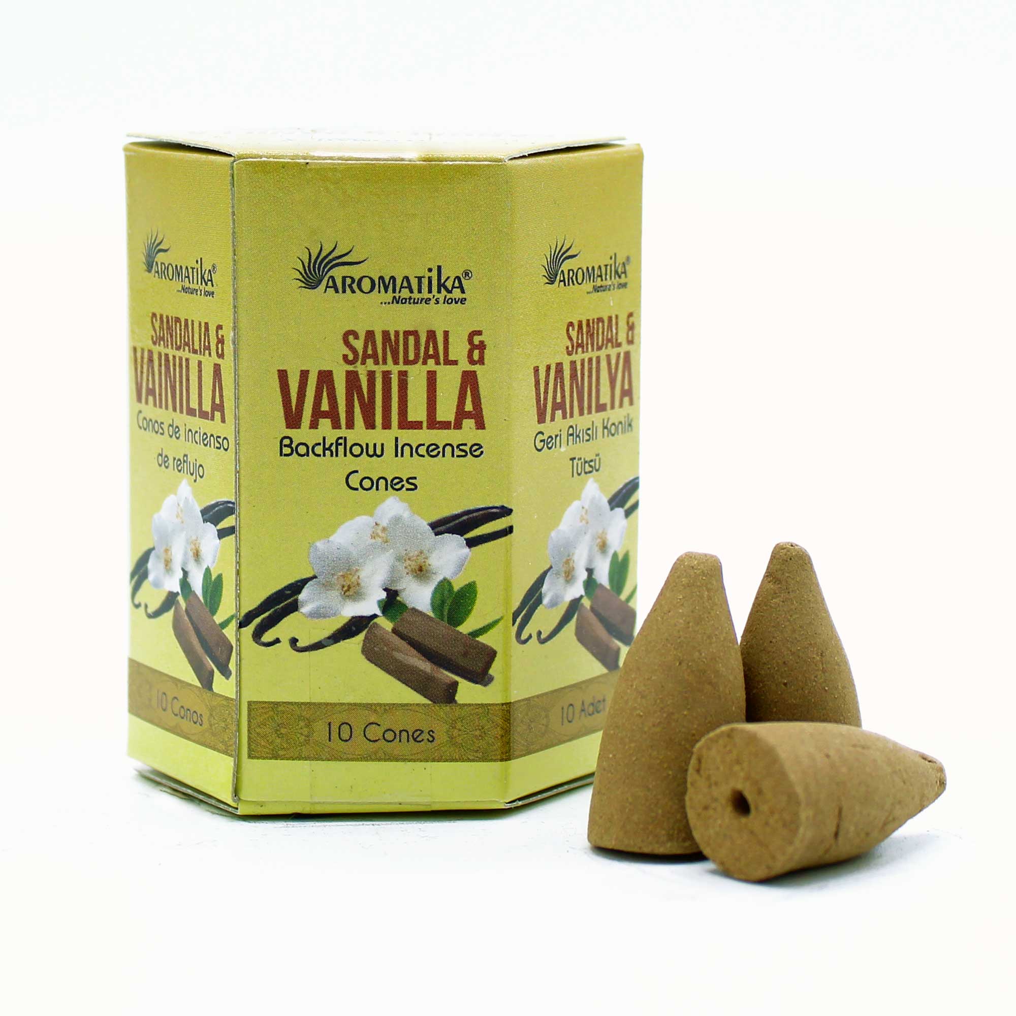 Masala Backflow Incense - Sandalwood & Vanilla