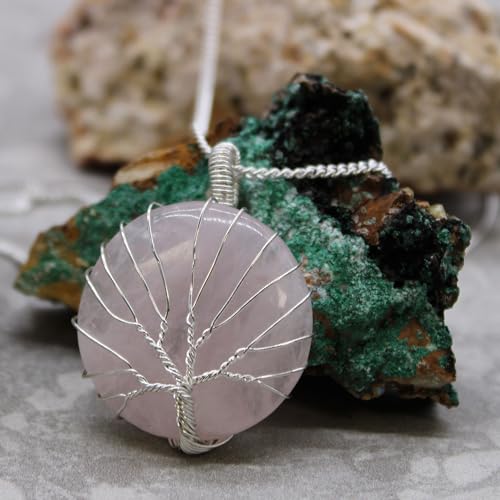 Tree of Life Gemstone Necklace - Agate